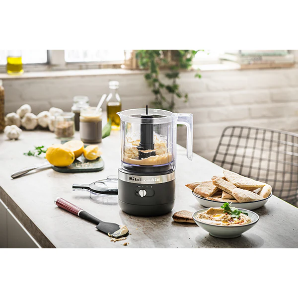 Hachoir électrique sans fil 2 vitesses 1,18 L gris mat 5KFCB519EDG Kitchenaid - Image 2