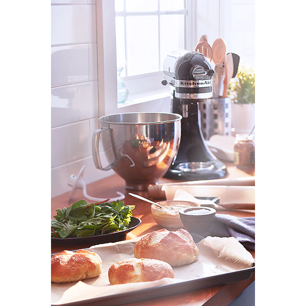 Robot pâtissier Artisan tête inclinable 4,8 L 300 W gris étain 5KSM175PSEMS + accessoires Kitchenaid - Image 3
