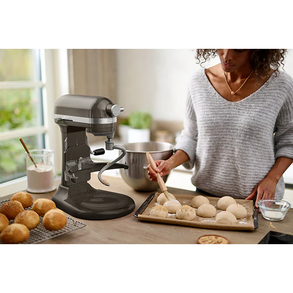 Robot pâtissier multifonction Artisan à bol relevable 5,6 L gris argent 5KSM60SPXECU  Kitchenaid - Image 3