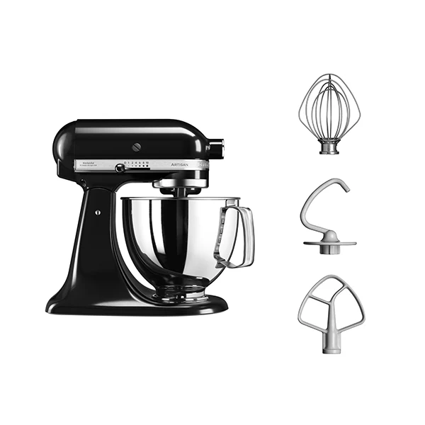 Robot pĂątissier Multifonction Artisan Noir Onyx 300 W 5KSM125EOB Kitchenaid - Image 4