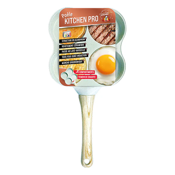Poêle à pancakes 4 compartiments Kitchenpro
