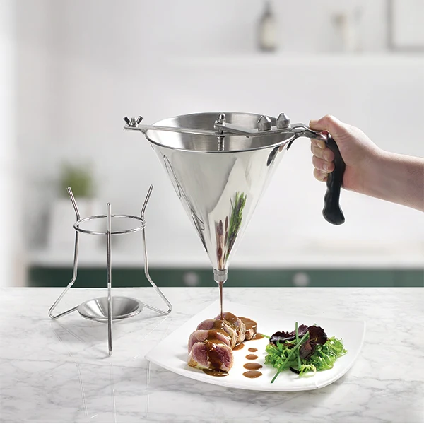 Entonnoir piston 2 L en inox Lacor - Image 2