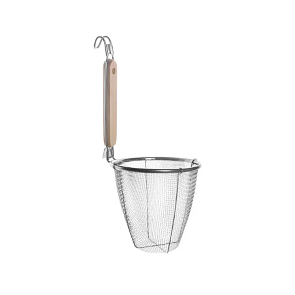 Passoire à mailles fines cuit-pùtes en inox avec poignée bois 13 cm Lacor