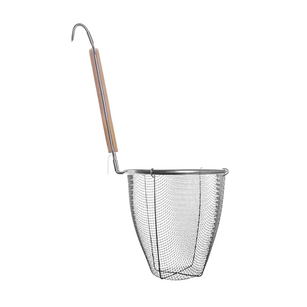 Passoire à mailles fines cuit-pùtes en inox avec poignée bois 13 cm Lacor - Image 2