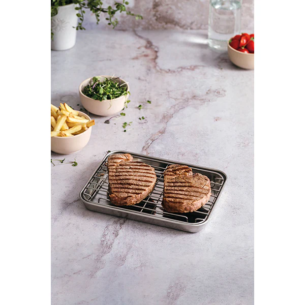 Plat Ă four en inox avec grille 26,5 cm Lacor - Image 3