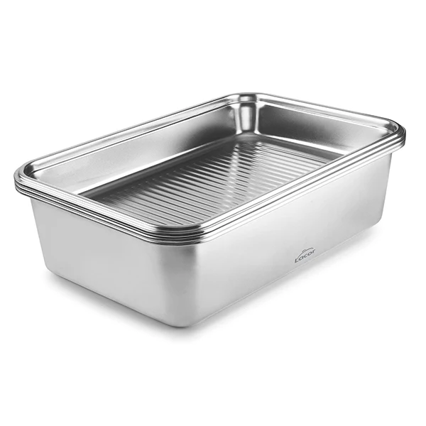 Récipient rectangulaire en acier inoxydable Ecoinox Pro 6,5 L Lacor - Image 3