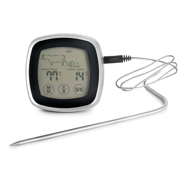 Thermomètre à viande tactile Touch avec sonde en acier inoxydable 17 cm Lacor