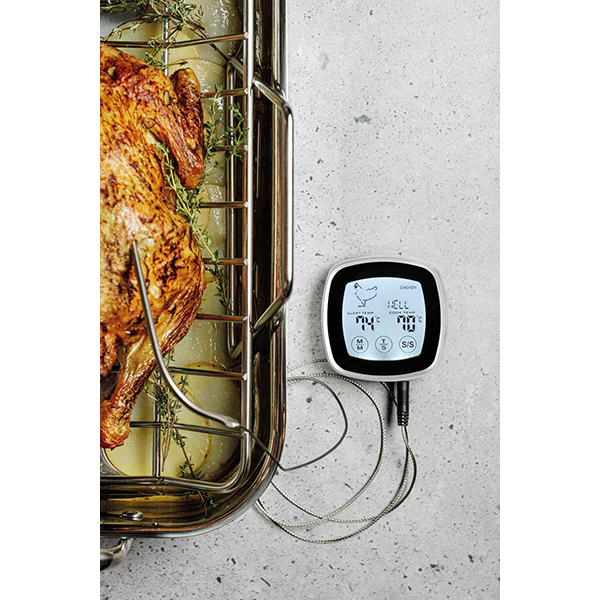 Thermomètre à viande tactile Touch avec sonde en acier inoxydable 17 cm Lacor - Image 2