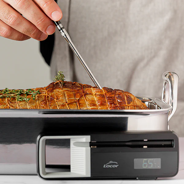 Thermomètre Bluetooth avec sonde sans fil en acier inoxydable 14 cm Lacor - Image 2
