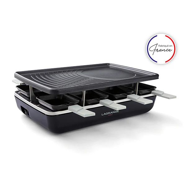 Appareil à raclette Elément gris noir 1200 W Lagrange