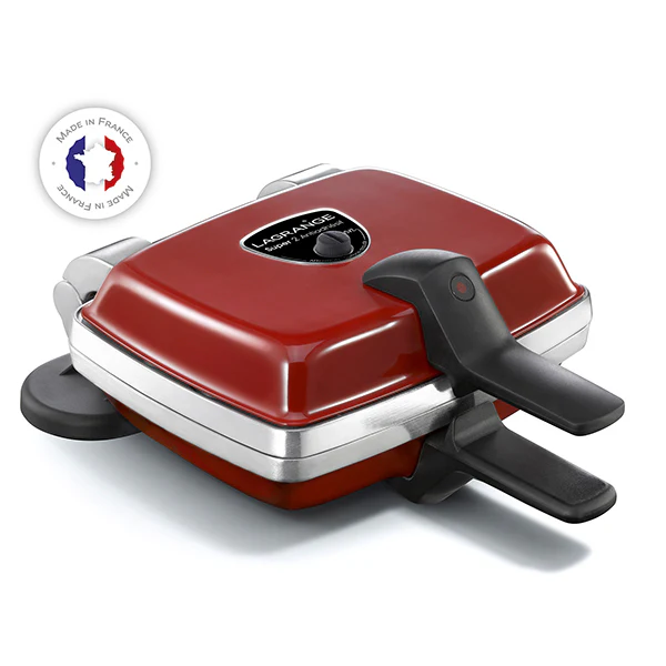Gaufrier électrique 3 plaques Super 2 Antiadhésif rouge 1000 W Lagrange - Image 5