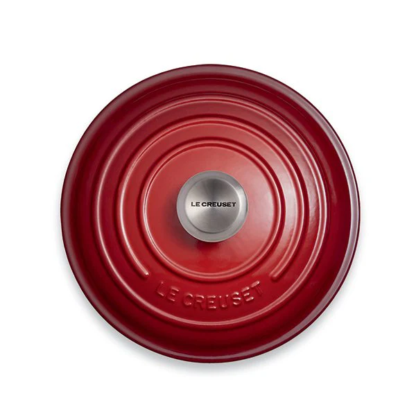 Cocotte fonte rond 24 cm cerise Le Creuset - Image 2