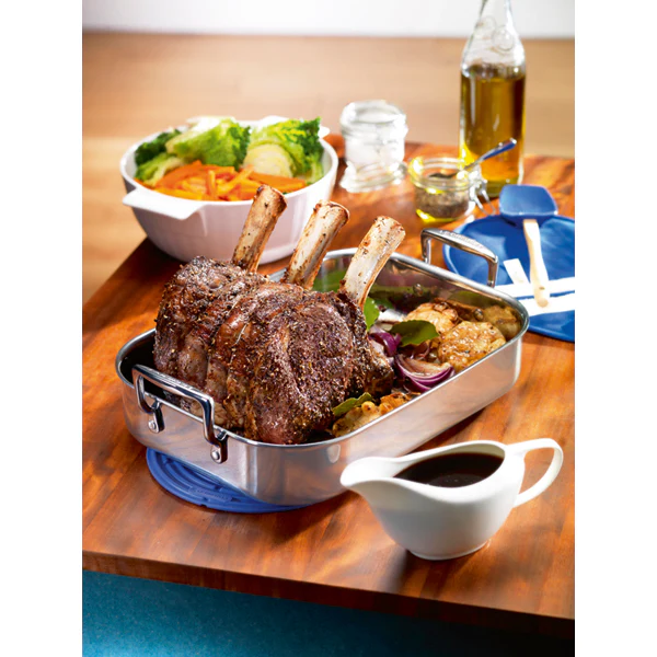 Plat Ă rĂŽtir rectangulaire inox 35 cm Le Creuset - Image 5