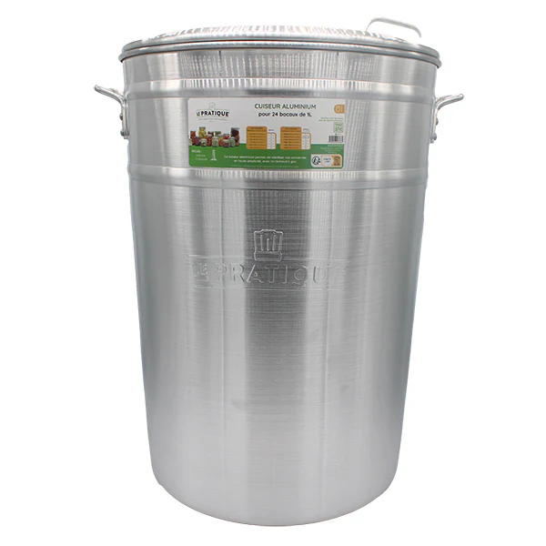 Cuiseur en aluminium 24 bocaux 1L Le Pratique