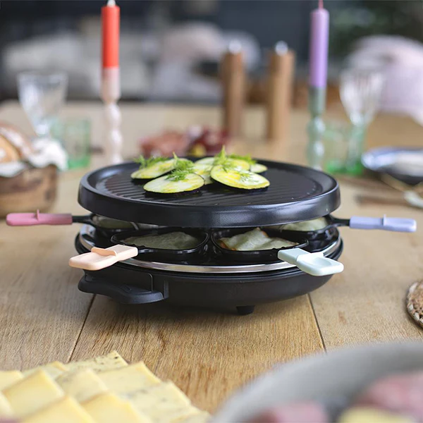 Appareil Ă raclette 6 personnes rond 800 W Livoo - Image 2