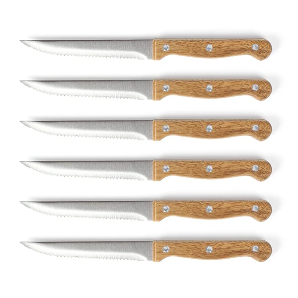 Bloc de 6 couteaux à steak en bois Livoo - Image 3