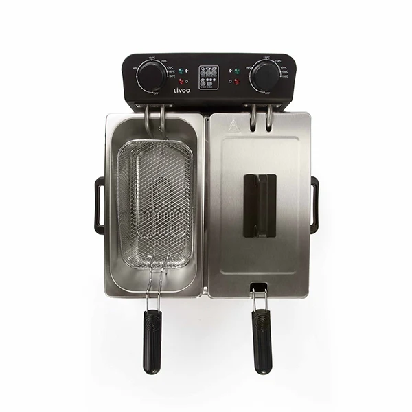Friteuse double 2 x 3 L inox DOC217 Livoo - Image 2
