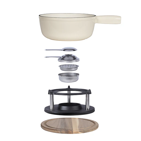 Service Ă fondue tradition crĂšme 2,6 L 6 personnes Livoo - Image 3