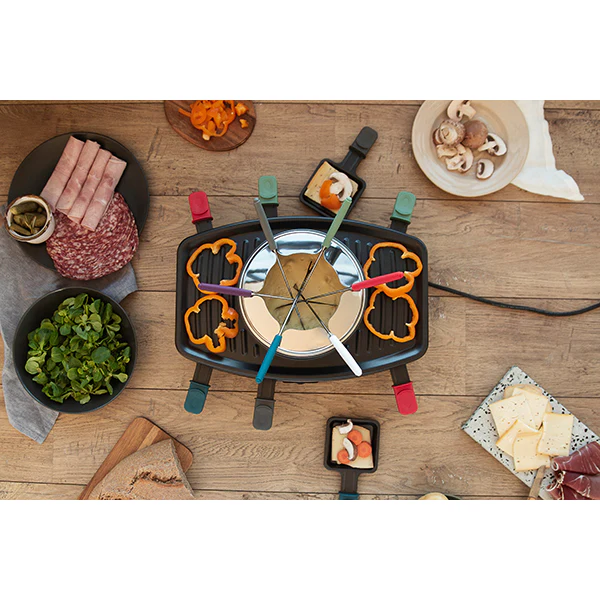 Set Ă raclette, gril et fondue 8 personnes 1100 W Livoo - Image 3