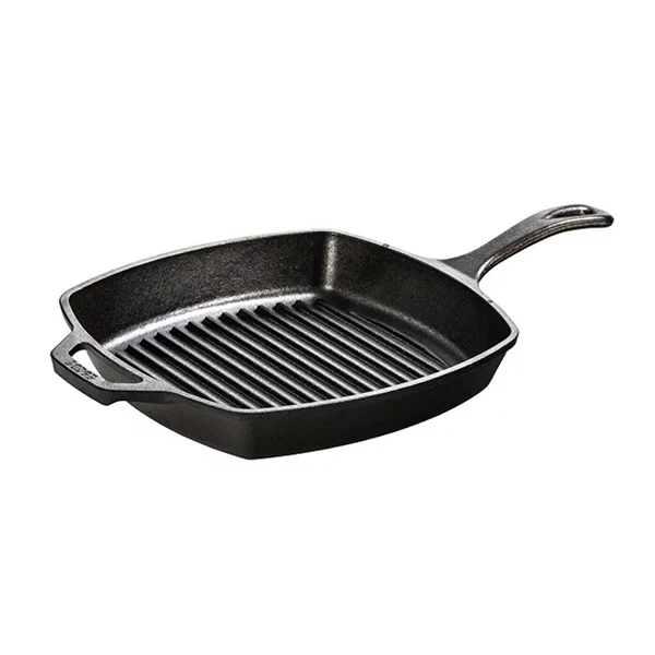 PoĂȘle grill carrĂ©e en fonte naturelle 27 cm Lodge
