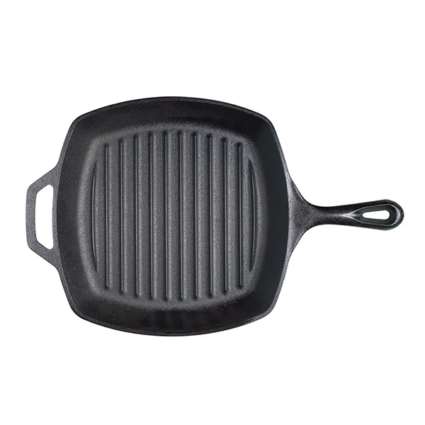 PoĂȘle grill carrĂ©e en fonte naturelle 27 cm Lodge - Image 3