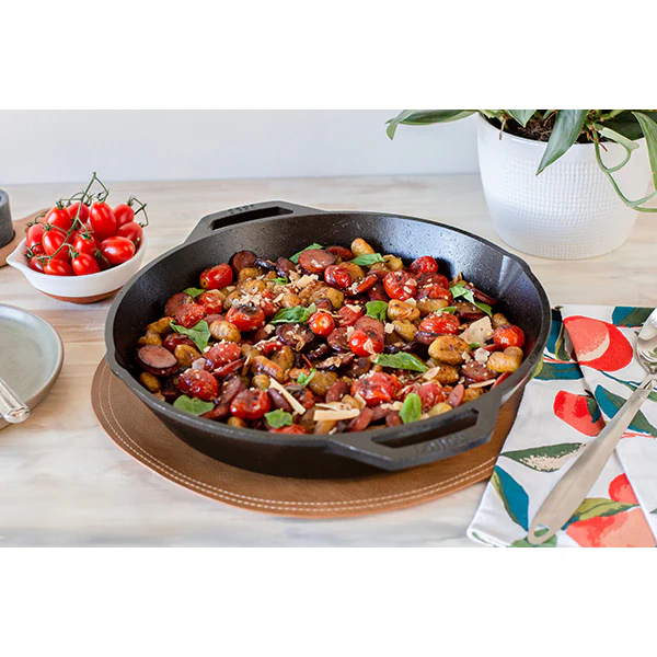 PoĂȘle grill ronde en fonte naturelle 26 cm Lodge - Image 5