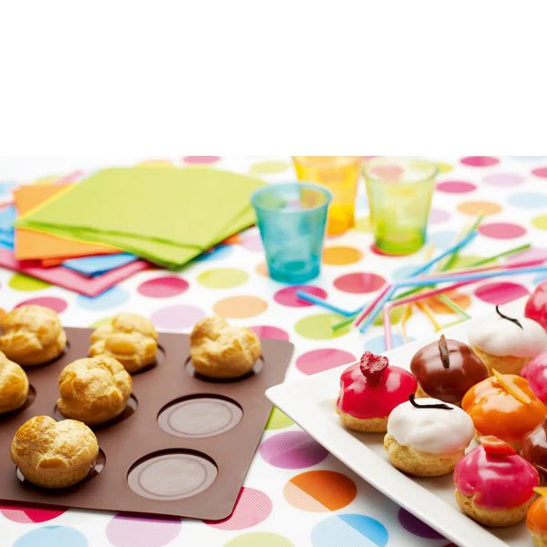 Lot 2 Flexi'plaques silicone 8 éclairs et 12 choux Mathon - Image 3
