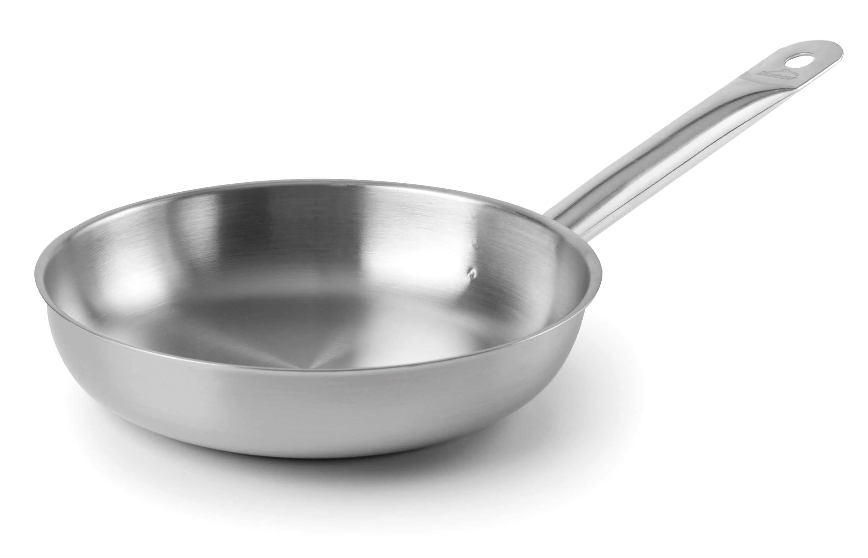 Lot 2 poĂȘles en inox Chef 24 et 28 cm Lacor - Image 2