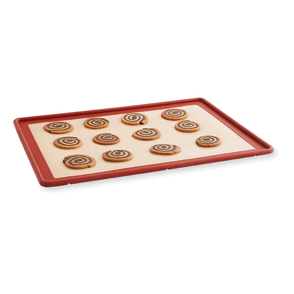 Lot 2 tapis plaque de cuisson en silicone et fibre de verre structure acier 39,7 x 29,5 cm  Mathon - Image 7