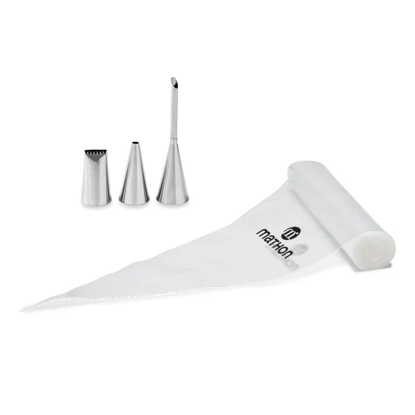 Lot 24 poches pâtissières jetables et 3 douilles inox Mathon