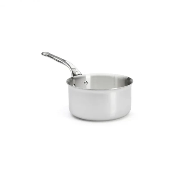 Lot 3 casseroles 16, 18 et 20 cm et 2 poĂȘles 24 et 28 cm tout inox Affinity De Buyer - Image 3