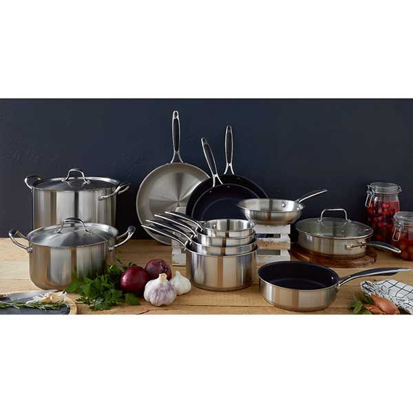 Lot 3 casseroles inox Excell'Inox 16, 18 et 20 cm Mathon - Image 3
