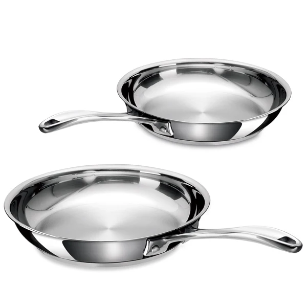 Lot 4 poêles tout inox Chef 20, 24, 28 et 30 cm Beka - Image 3