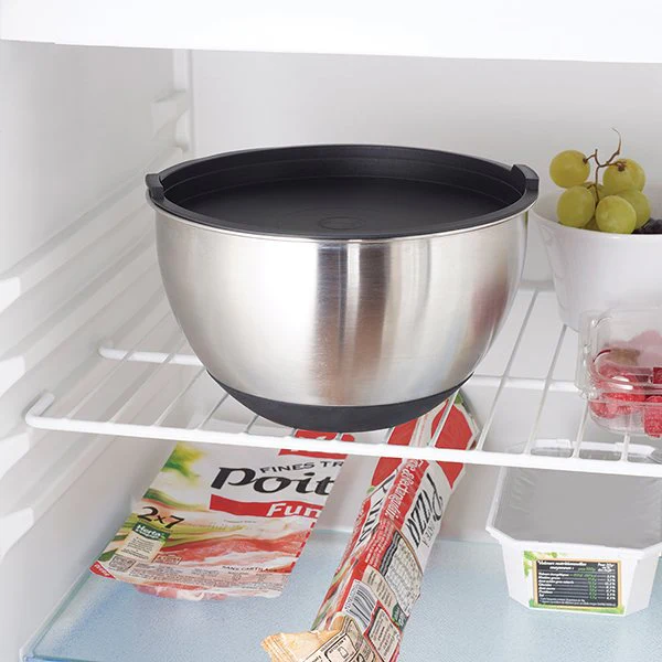 Lot 6 bols en inox gradués avec base silicone 10,5 à 24 cm Mathon - Image 5