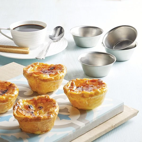 Lot 8 moules originaux à Pastéis de Nata - flans portugais Artame - Image 3
