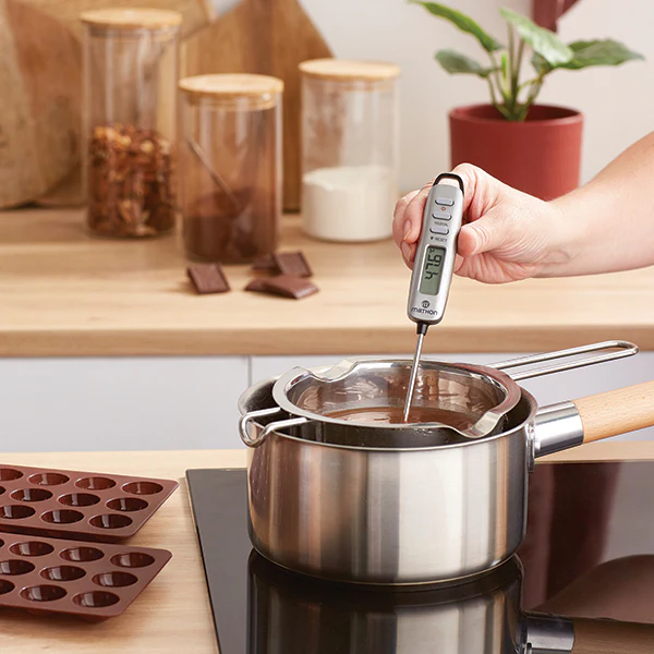 Lot bol bain-marie inox 750 ml et thermomĂštre digital de cuisine Ă sonde Mathon - Image 3