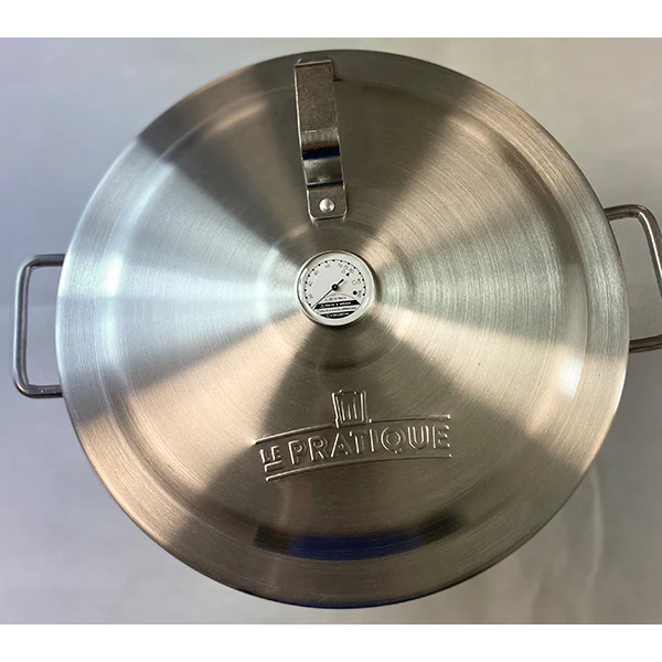 Lot cuiseur 90 L 24 bocaux avec thermomĂštre Ă cadran et pince Ă bocal - Image 2