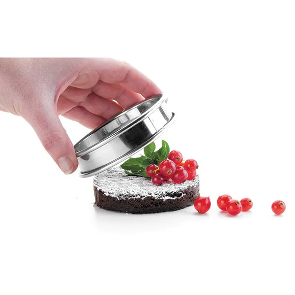 Lot de 2 cercles Ă tartelettes rond en inox 10 cm Lacor - Image 2