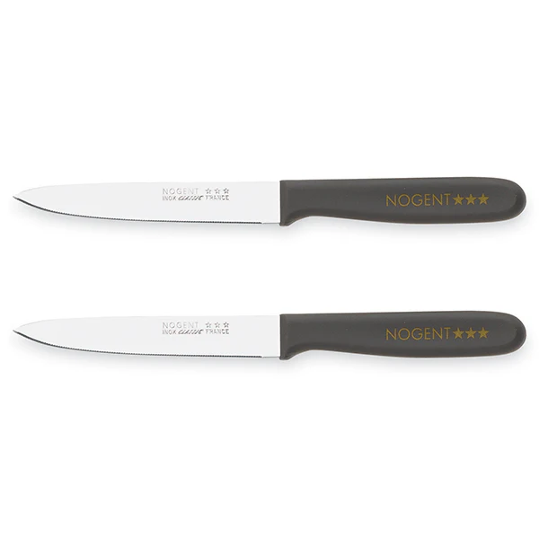 Lot de 2 couteaux Ă tomate Classic 11 cm taupe Nogent