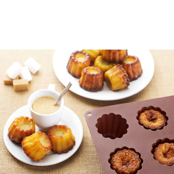 Lot de 2 Flexi'plaques en silicone 12 canelés et 24 mini-canelés Mathon - Image 2