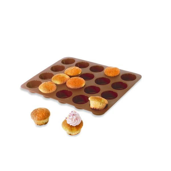 Lot de 2 Flexi'Plaques en silicone - 20 mini-muffins et 24 mini-canelés Mathon - Image 3