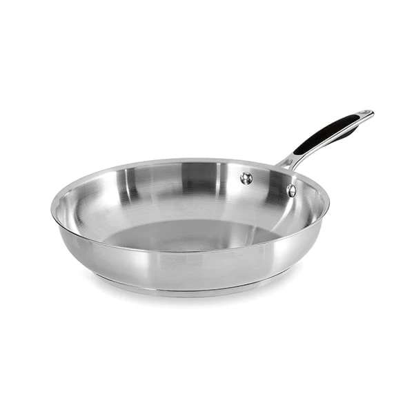 Lot de 2 poêles tout inox 24 et 28 cm Excell'Inox Mathon - Image 3