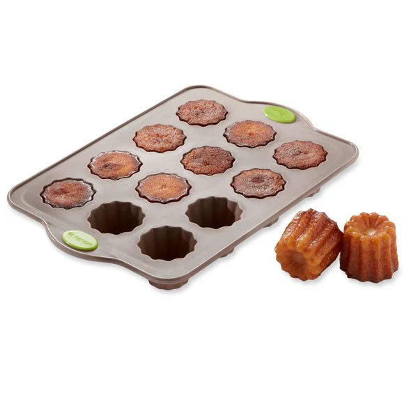 Lot de 3 plaques Rigiflex : 20 mini financiers, 12 muffins et 12 canelés Mathon - Image 4