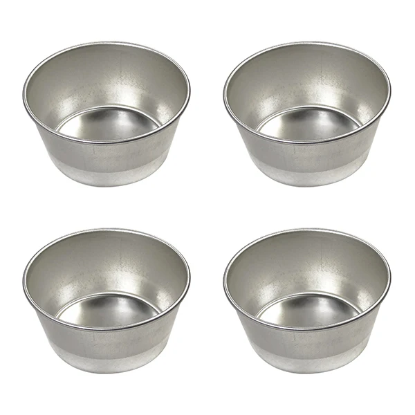 Lot de 4 moules Ă muffin en fer blanc Gobel