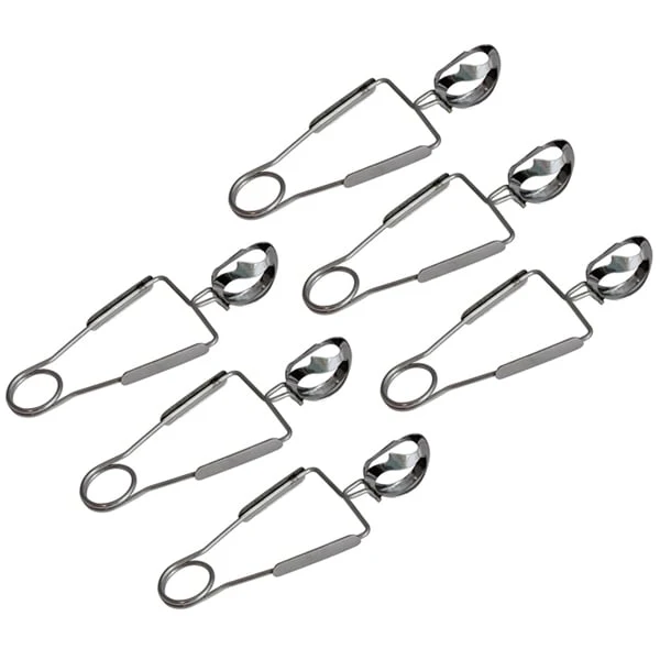 Lot de 6 pinces Ă escargot inox Roger OrfĂšvre