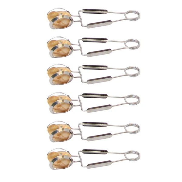 Lot de 6 pinces Ă escargot inox Roger OrfĂšvre - Image 2