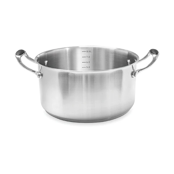 Lot faitout inox Excell’Inox 28 cm et couvercle en verre Mathon - Image 3
