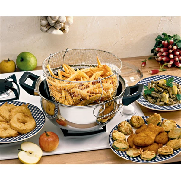 Lot friteuse traditionnelle, coupe-frites et araignée à friture - Image 3