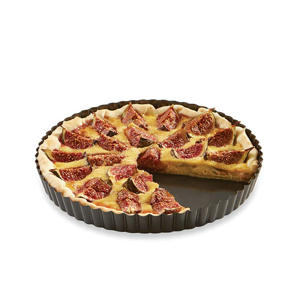 Lot moule Ă tarte revĂȘtu 24,5 cm et pelle Ă tarte avec poussoir - Image 4