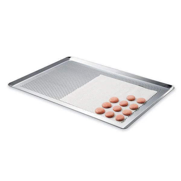Lot plaque à pùtisserie perforée 40 cm + rectangle à gùteau extensible Mathon - Image 2